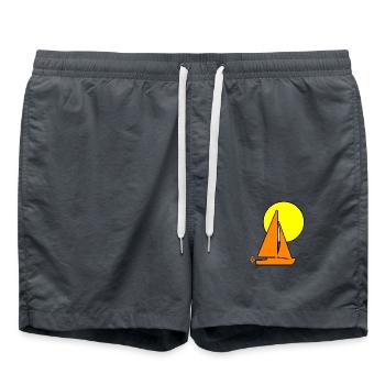 Segeln - Badeshorts - Anthrazit - Vorne - AI Model Male 185 light (185cm)