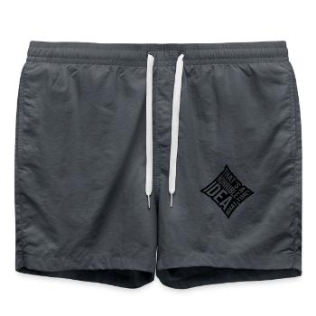 C’est une idée horrible - Short de bain - charbon - Devant - AI Model Male 185 light (185cm)