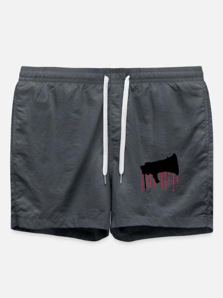 Blood Drops Megafon Propaganda Speaker - Swim Trunks - anthracite