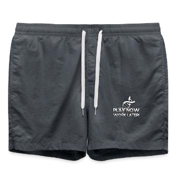 PLAY NOW WORK LATER! + DNA - Gaming - Swim Trunks - anthracite - Front - AI Model Male 185 light (185cm)