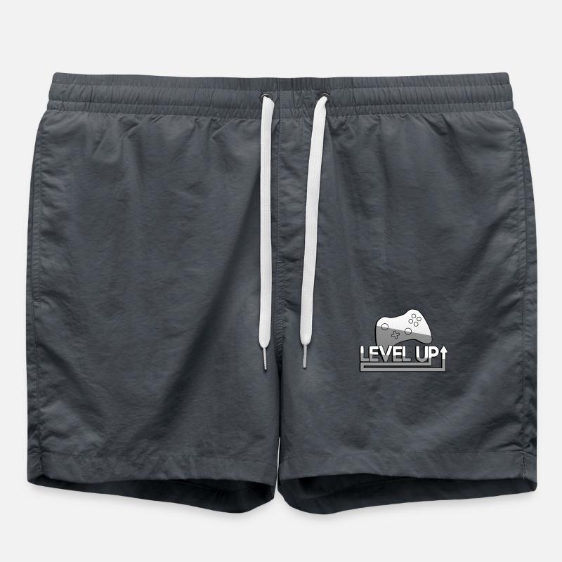 LEVEL UP + Controller - Gaming - Swim Trunks - anthracite