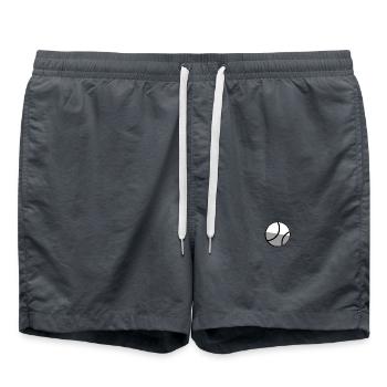 Balle de tennis - Illustration - Short de bain - charbon - Devant - AI Model Male 185 light (185cm)
