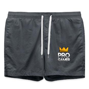 PRO GAMER + King Crown - Jeux - Short de bain - charbon - Devant - AI Model Male 185 light (185cm)