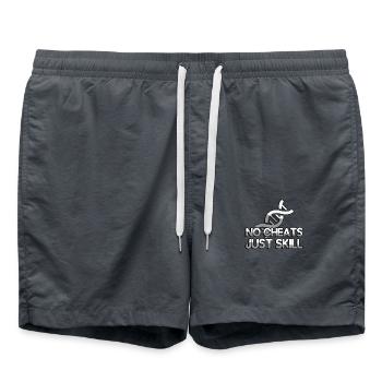 NO CHEATS JUST SKILL + DNA - Gaming - Badeshorts - Anthrazit - Vorne - AI Model Male 185 light (185cm)