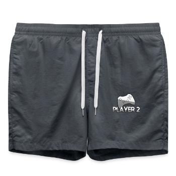 PLAYER 2 + Controller - Gaming - Badeshorts - Anthrazit - Vorne - AI Model Male 185 light (185cm)