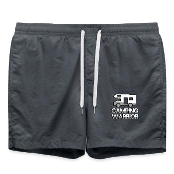 CAMPING WARRIOR + Wohnwagen - Camping - Badeshorts - Anthrazit - Vorne - AI Model Male 185 light (185cm)