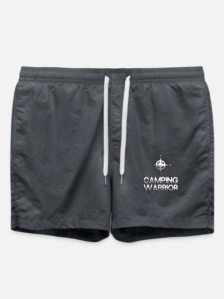 CAMPING WARRIOR + Compass - Camping - Swim Trunks - anthracite