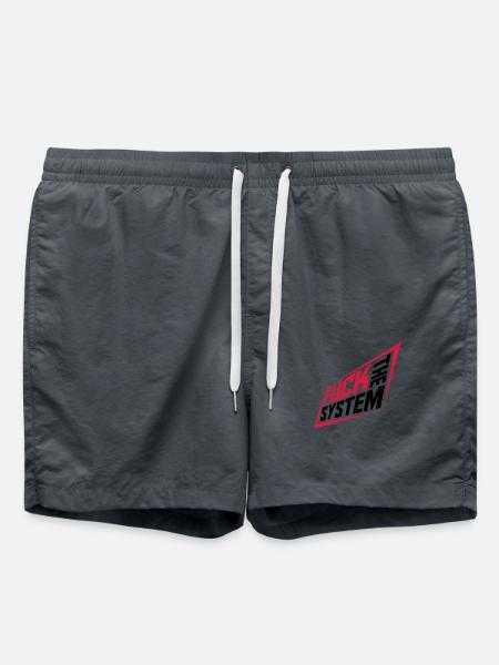 Fuck the system revolution - Swim Trunks - anthracite