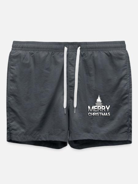 MERRY CHRISTMAS + Christmas Tree - Christmas - Swim Trunks - anthracite