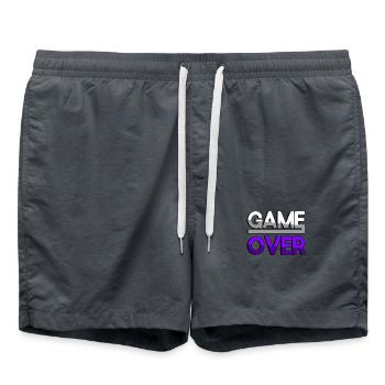 GAME OVER (Violet) - Jeux - Short de bain - charbon - Devant - AI Model Male 185 light (185cm)