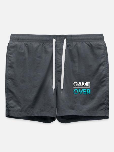 GAME OVER (Turquoise) - Gaming - Swim Trunks - anthracite