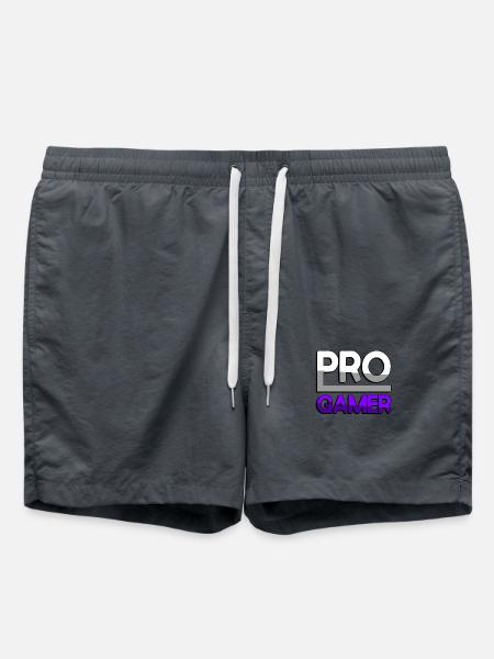 PRO GAMER (Lila) - Gaming - Badeshorts - Anthrazit