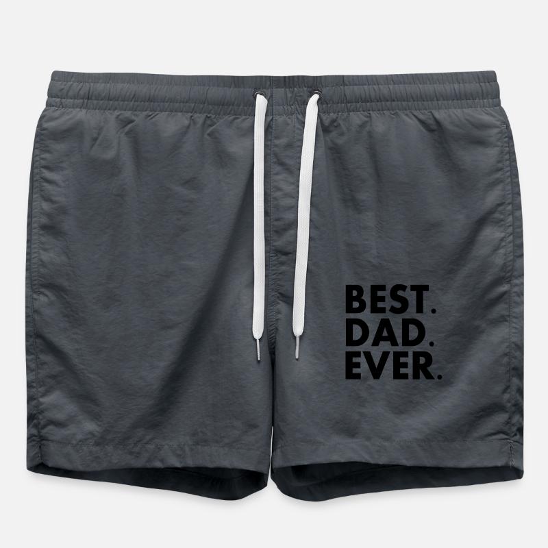 Best dad ever - Badeshorts - Anthrazit