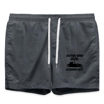 Auto - Badeshorts - Anthrazit - Vorne - AI Model Male 185 light (185cm)