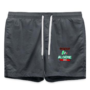original Algerian 100x100 - Swim Trunks - anthracite - Front - AI Model Male 185 light (185cm)