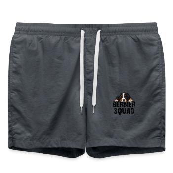 Bernese Mountain Dog - Swim Trunks - anthracite - Front - AI Model Male 185 light (185cm)