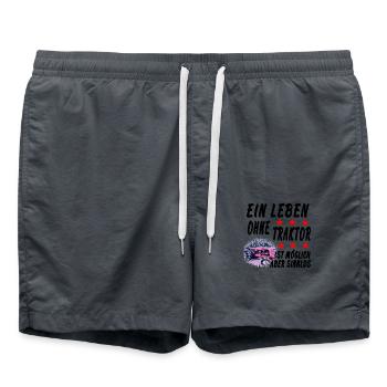 Traktor - Badeshorts - Anthrazit - Vorne - AI Model Male 185 light (185cm)