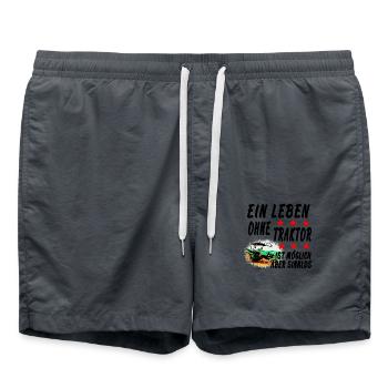 Traktor - Badeshorts - Anthrazit - Vorne - AI Model Male 185 light (185cm)