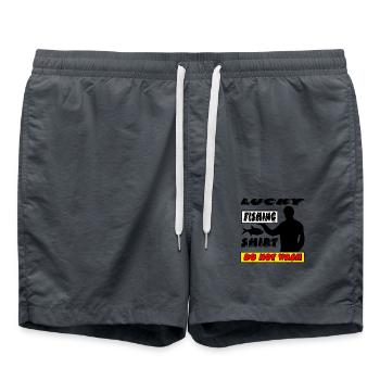 Angeln - Badeshorts - Anthrazit - Vorne - AI Model Male 185 light (185cm)