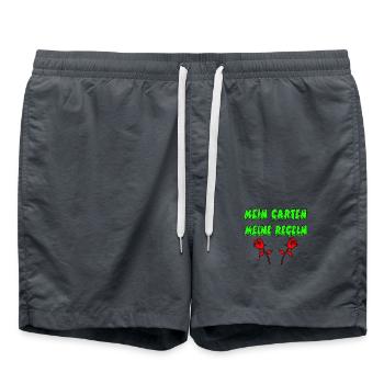 Garten - Badeshorts - Anthrazit - Vorne - AI Model Male 185 light (185cm)