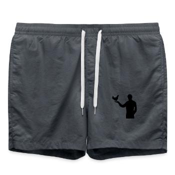 Farm - Swim Trunks - anthracite - Front - AI Model Male 185 light (185cm)