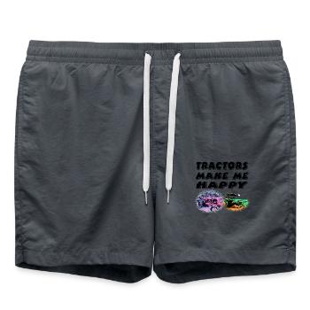 Tracteur - Short de bain - charbon - Devant - AI Model Male 185 light (185cm)