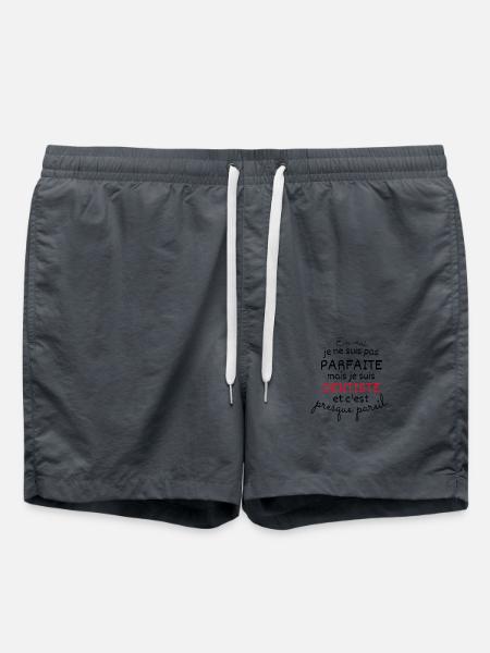 In Wirklichkeit nicht perfekt, aber Zahnarzt - Badeshorts - Anthrazit