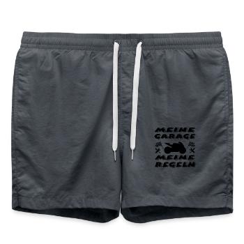 Garage - Badeshorts - Anthrazit - Vorne - AI Model Male 185 light (185cm)