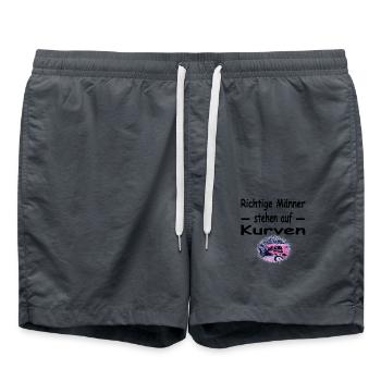 Traktor - Badeshorts - Anthrazit - Vorne - AI Model Male 185 light (185cm)