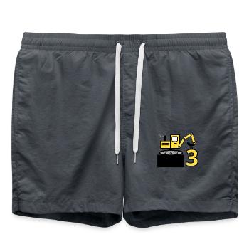 Bagger - Badeshorts - Anthrazit - Vorne - AI Model Male 185 light (185cm)