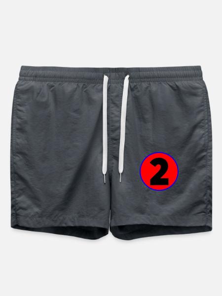 Geburtstag Birthday 2 - Badeshorts - Anthrazit