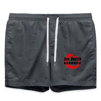 Auto - Badeshorts - Anthrazit - Vorne - AI Model Male 185 light (185cm)
