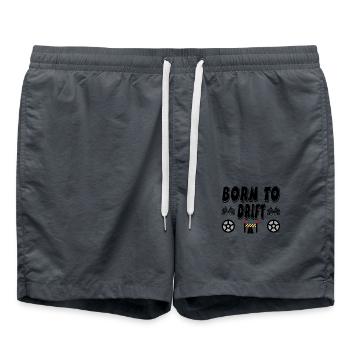 Auto - Badeshorts - Anthrazit - Vorne - AI Model Male 185 light (185cm)