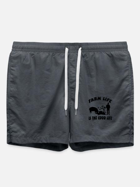 Bauernhof - Badeshorts - Anthrazit