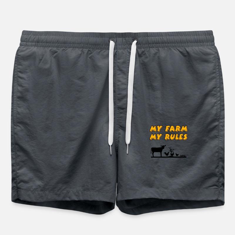 Farm - Swim Trunks - anthracite