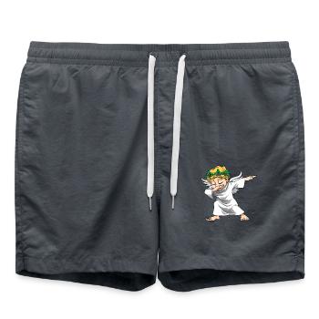 Christkind Weihnacht für Männer, Frauen und - Badeshorts - Anthrazit - Vorne - AI Model Male 185 light (185cm)