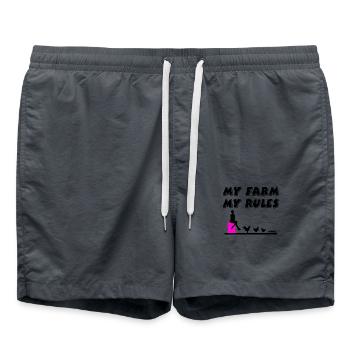 Farm - Swim Trunks - anthracite - Front - AI Model Male 185 light (185cm)