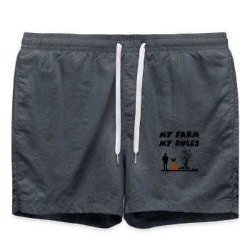 Farm - Swim Trunks - anthracite - Front - AI Model Male 185 light (185cm)