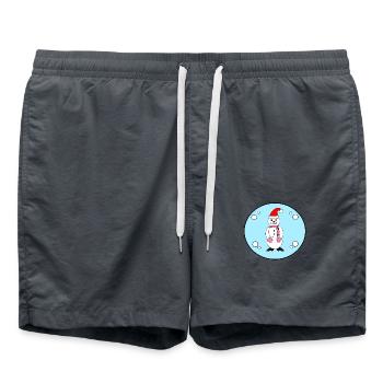 Snow Time - Badeshorts - Anthrazit - Vorne - AI Model Male 185 light (185cm)