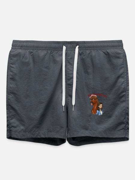 Pferdemädchen 2 - Badeshorts - Anthrazit