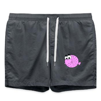 Poisson-globe - Short de bain - charbon - Devant - AI Model Male 185 light (185cm)