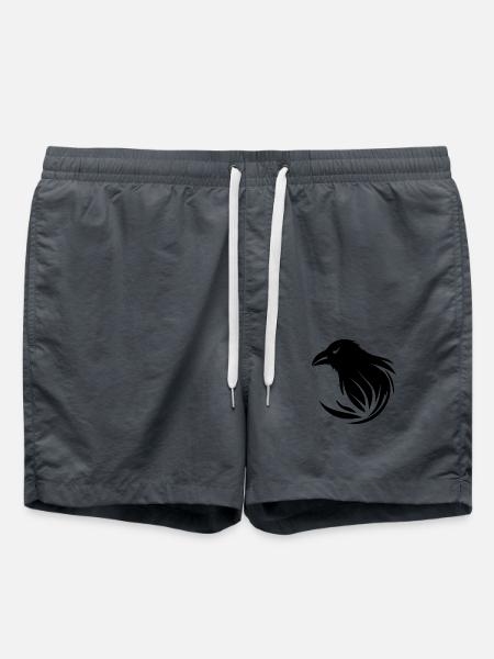 Clever clever raven - Swim Trunks - anthracite