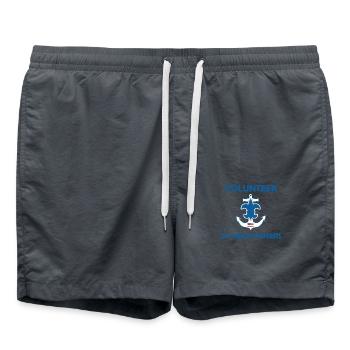 Sea Scout Laws Oath - Swim Trunks - anthracite - Front - AI Model Male 185 light (185cm)