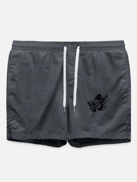 Splash Tattoo Ink Butterfly - Swim Trunks - anthracite