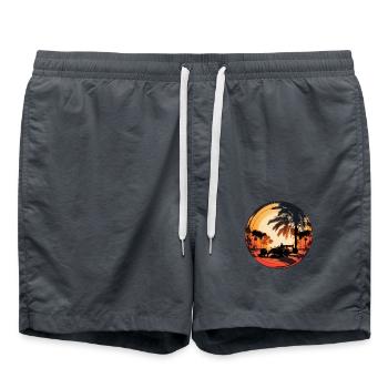 Sunset - Swim Trunks - anthracite - Front - AI Model Male 185 light (185cm)