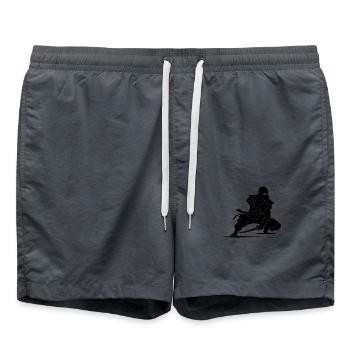 Strength Training Warrior Style Leisure Ninja Athlete - Swim Trunks - anthracite - Front - AI Model Male 185 light (185cm)