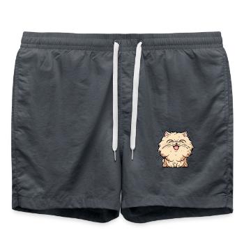 Happy Perserkatze Negan - Badeshorts - Anthrazit - Vorne - AI Model Male 185 light (185cm)