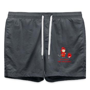 My Human Fire Department - Omega3 - Badeshorts - Anthrazit - Vorne - AI Model Male 185 light (185cm)