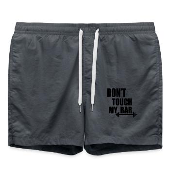 dont touch my bar - Badeshorts - Anthrazit - Vorne - AI Model Male 185 light (185cm)