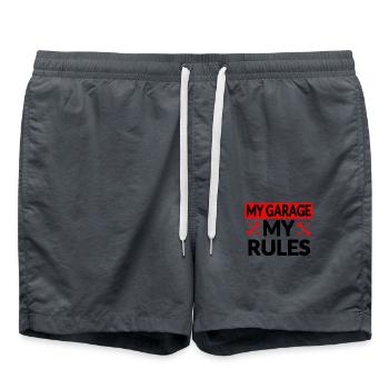 Garage - Short de bain - charbon - Devant - AI Model Male 185 light (185cm)